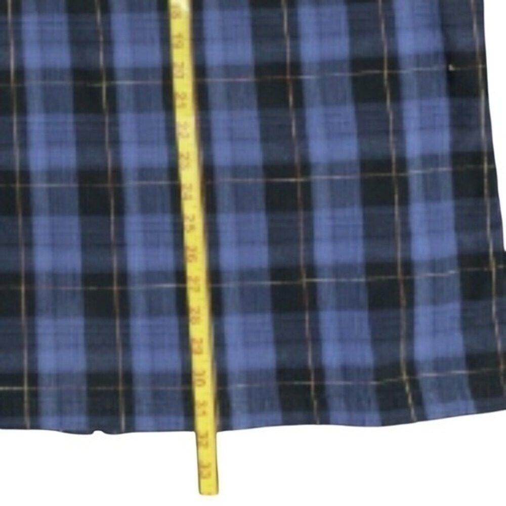 Tommy Jeans Mens XXL Blue Plaid Flannel Button Down Casual Shirt Excellent - Picture 6 of 8